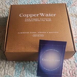 Antimicrobial Pet Bowl - Medium, Brown